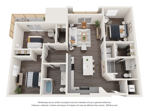 the outlook floor plan  1 bedroom 395 sq ft